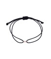 CZ with Black Nylon Bracelet BRS-1253